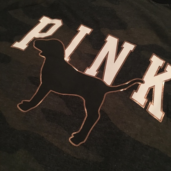 VS PINK Perfect Ringer Crew T-Shirt - Picture 7 of 8